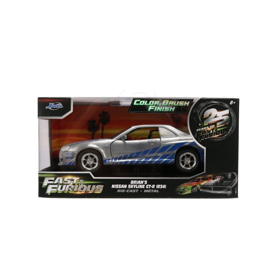Fast & Furious - 1:32 Nissan Skyline GT-R BNR34 (Colour Brush) Diecast Vehicle