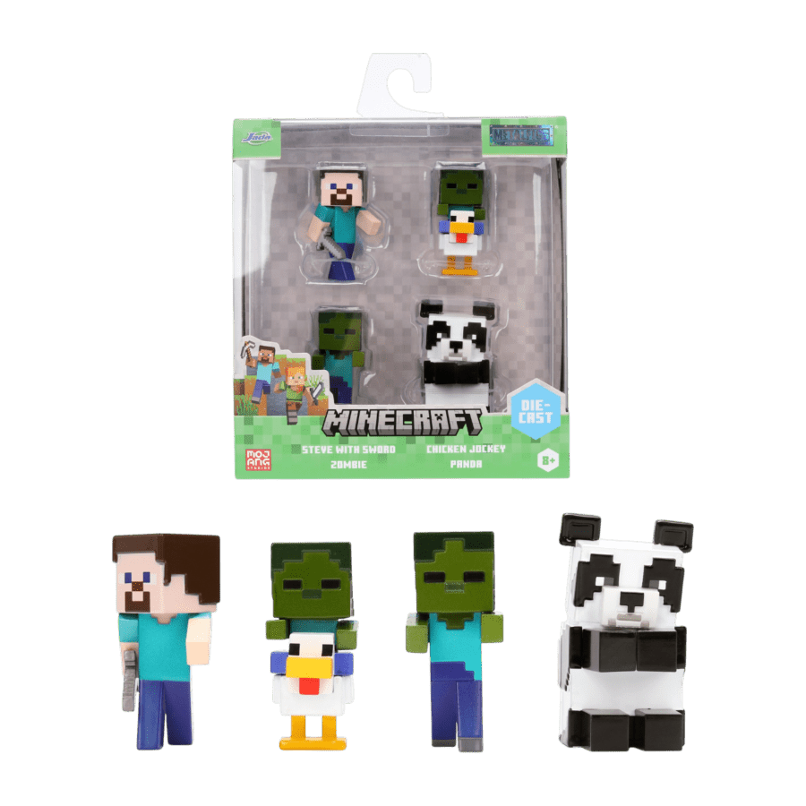 Minecraft - Minecraft 2.5" MetalFigs 4-Pack (Wave 7)