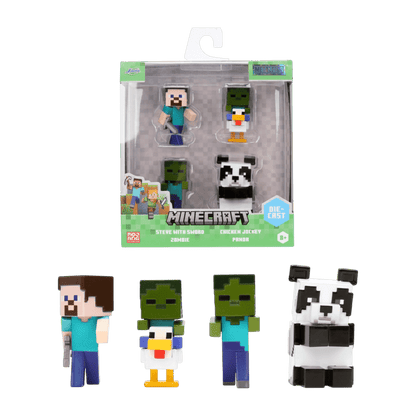 Minecraft - Minecraft 2.5" MetalFigs 4-Pack (Wave 7)