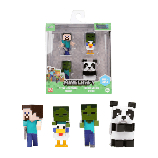 Minecraft - Minecraft 2.5" MetalFigs 4-Pack (Wave 7)