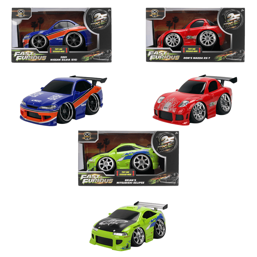 Fast & Furious - 1:28 Small Blocks Diecast Vehicle Wave 2 Assortment (Display of 6)