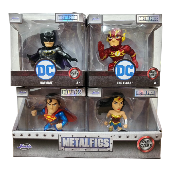 Set of 6 Justice League Collectible Mini Figures - 2 24 pc x2 Domez Collectable Minis - DC Comics Justice League + Justice League Set display picture 1