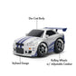 Fast & Furious - Small Blocks 1:28 Scale Diecast Vehicle Assortment (Display of 6)