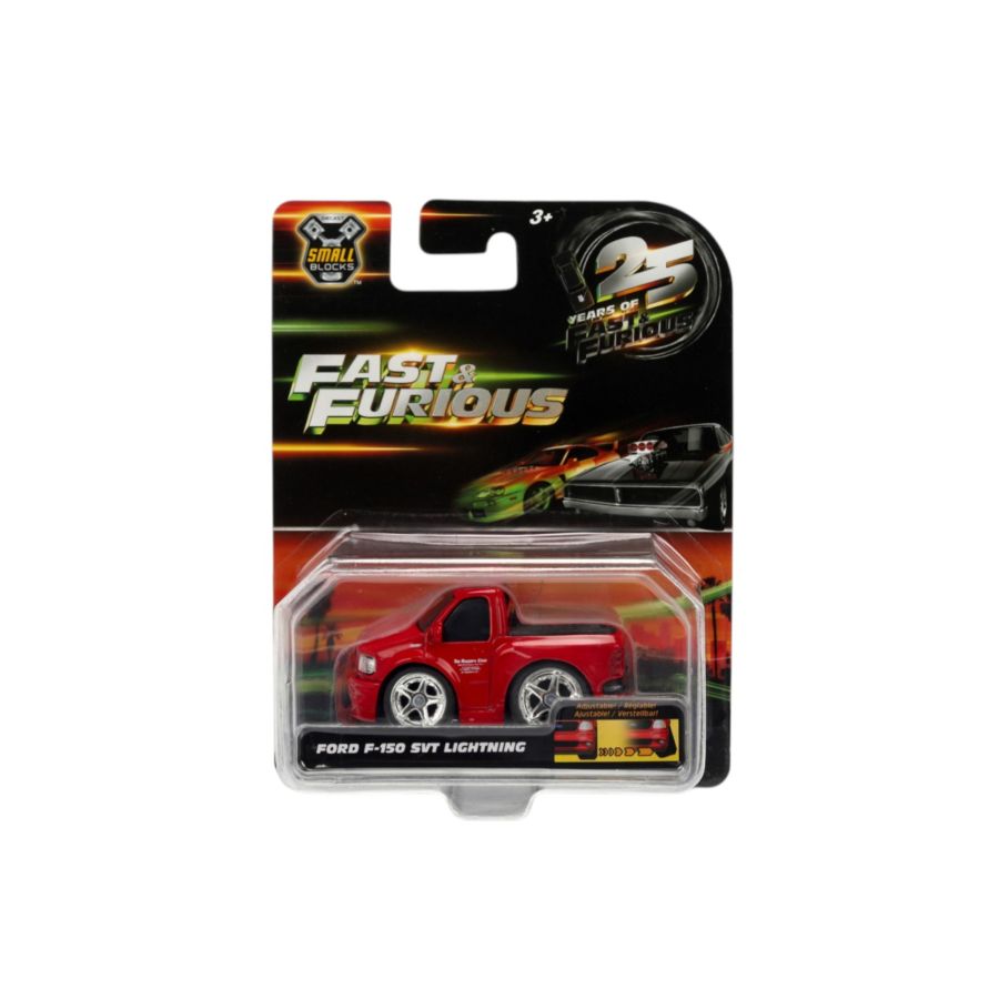 Fast & Furious - Small Blocks 1:43 Scale Diecast Vehicle Assortment (Display of 6)