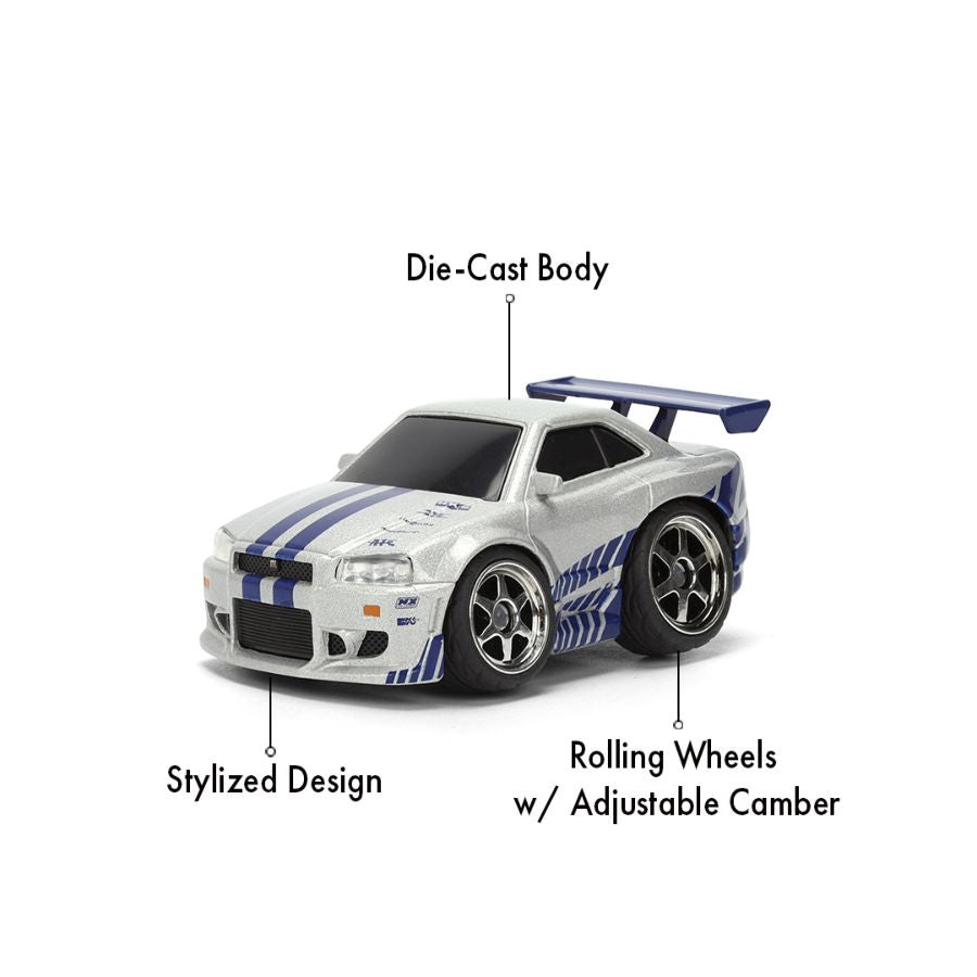Fast & Furious - Small Blocks 1:43 Scale Diecast Vehicle Assortment (Display of 6)