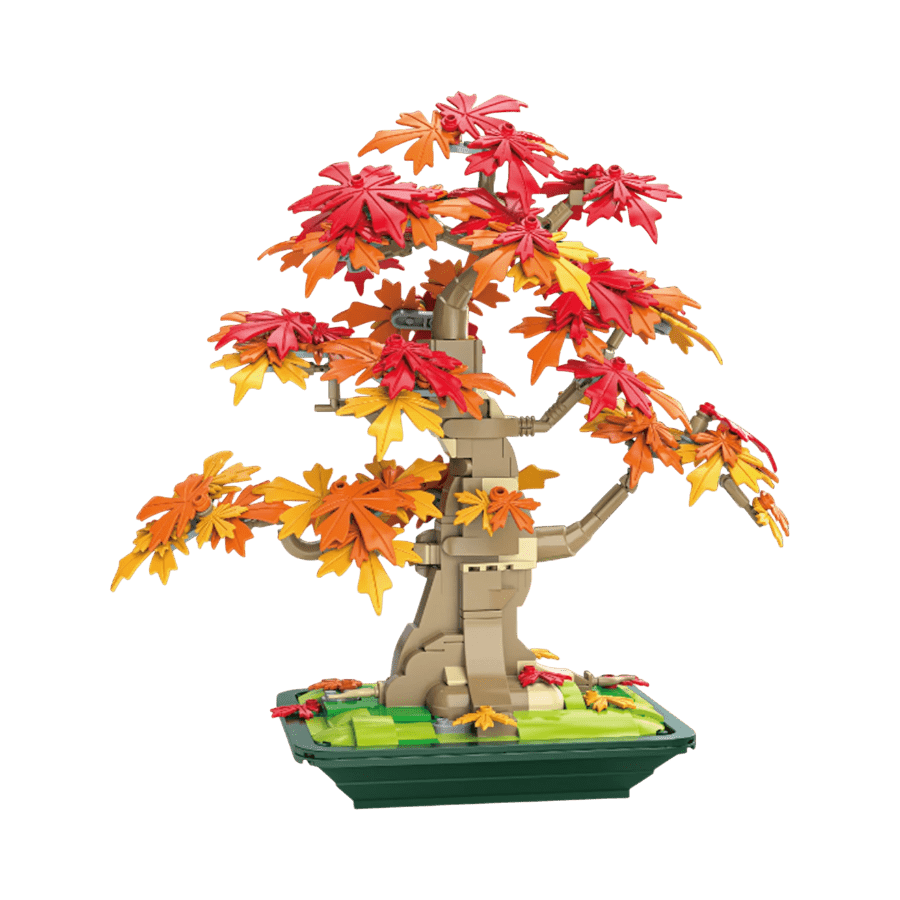 JAKI - Maple Tree Bonsai Plastic Brick Model Kit (945 Piece Set)