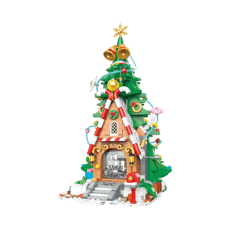 JAKI - Christmas Elf Tree House Plastic Brick Kit