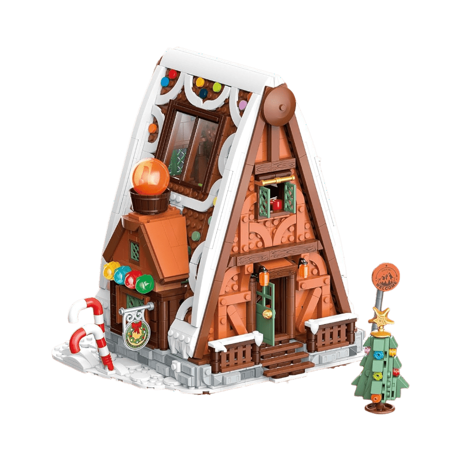 JAKI - Christmas Snow House Plastic Brick Kit