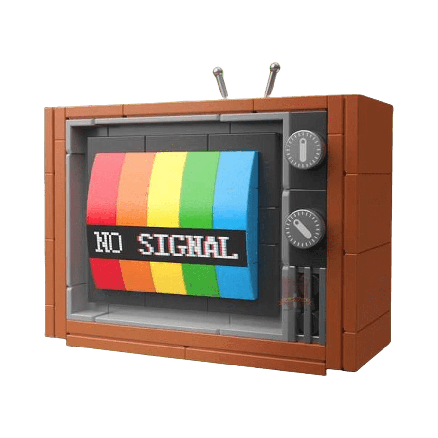 JAKI - Retro Color Television Plastic Brick Kit