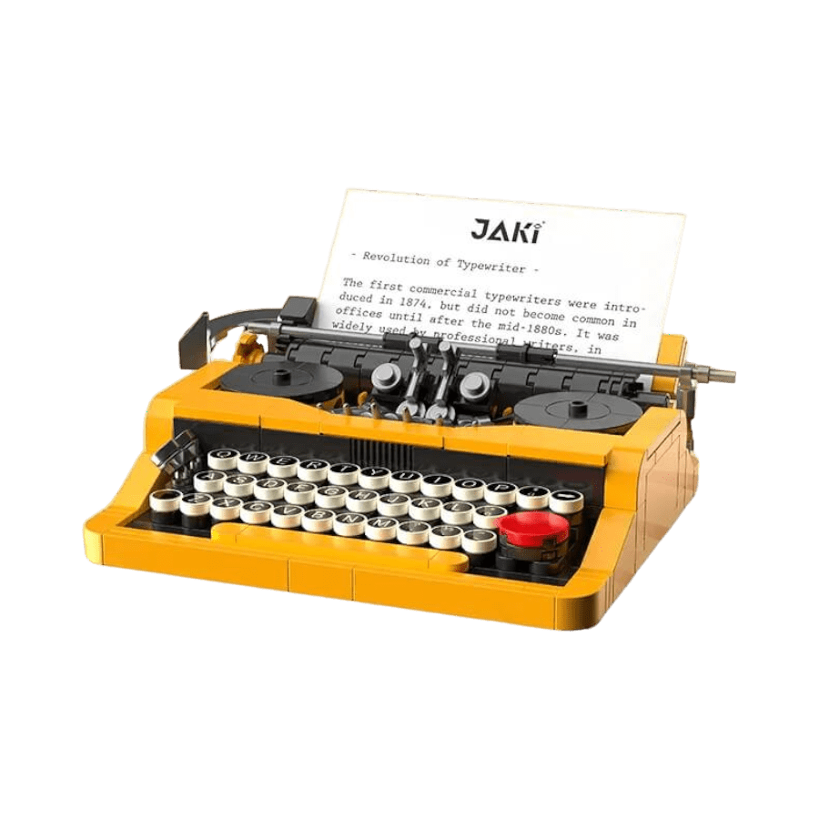 JAKI - Mechanical Typewriter Plastic Brick Model Kit (254 Piece Set)