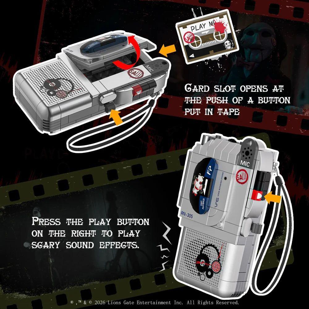 Saw - Tape Recorder Plastic Brick Kit (176 Piece Set)
