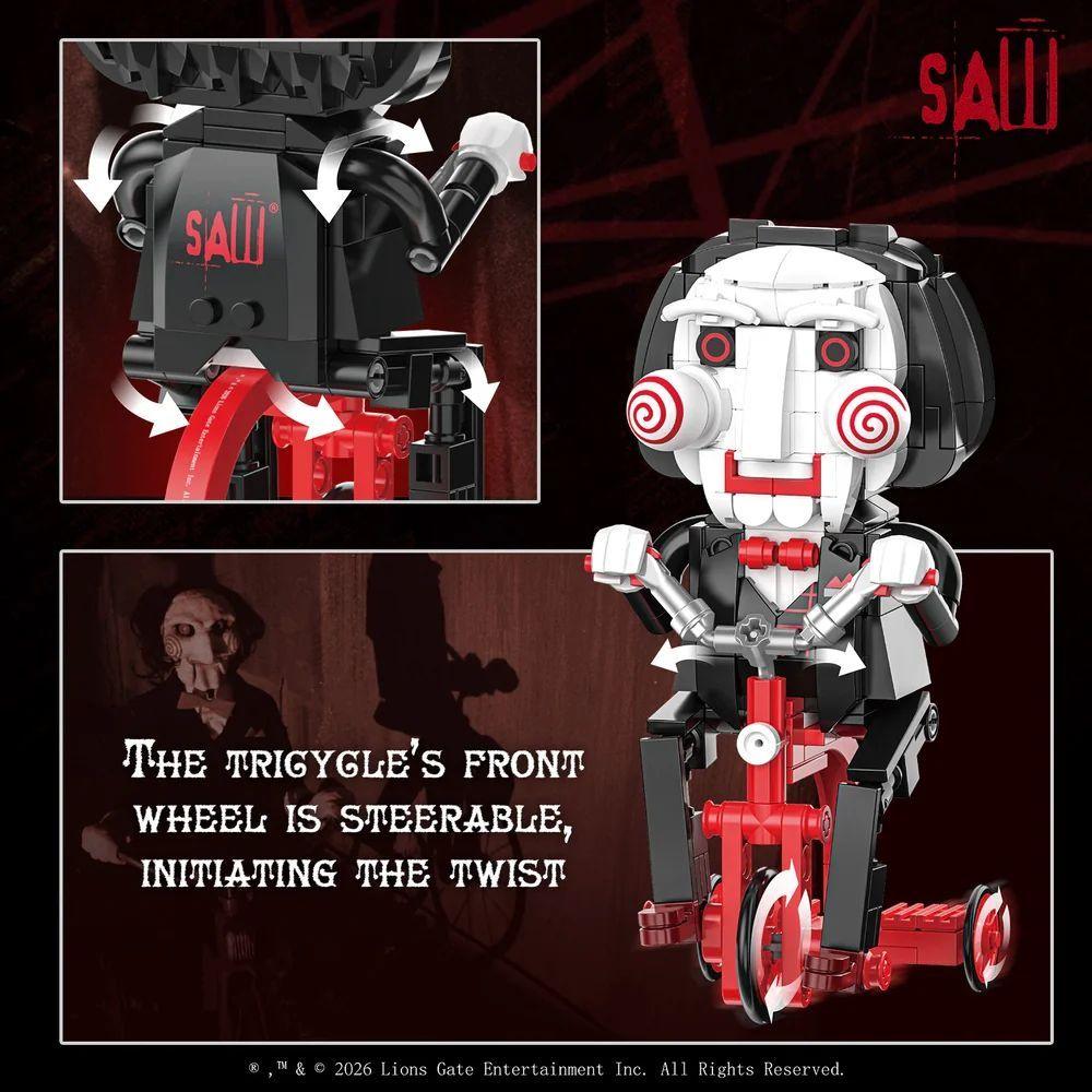 Saw - Billy The Puppet Plastic Brick Kit (261 Piece Set)