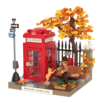 JAKI - Telephone Box Plastic Brick Kit (495 Piece Set)