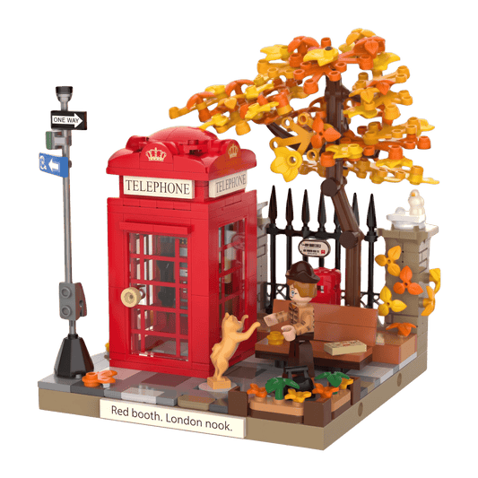 JAKI - Telephone Box Plastic Brick Kit (495 Piece Set)