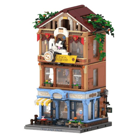 JAKI - Cat Cafe Club Plastic Brick Kit (2345 Piece Set)