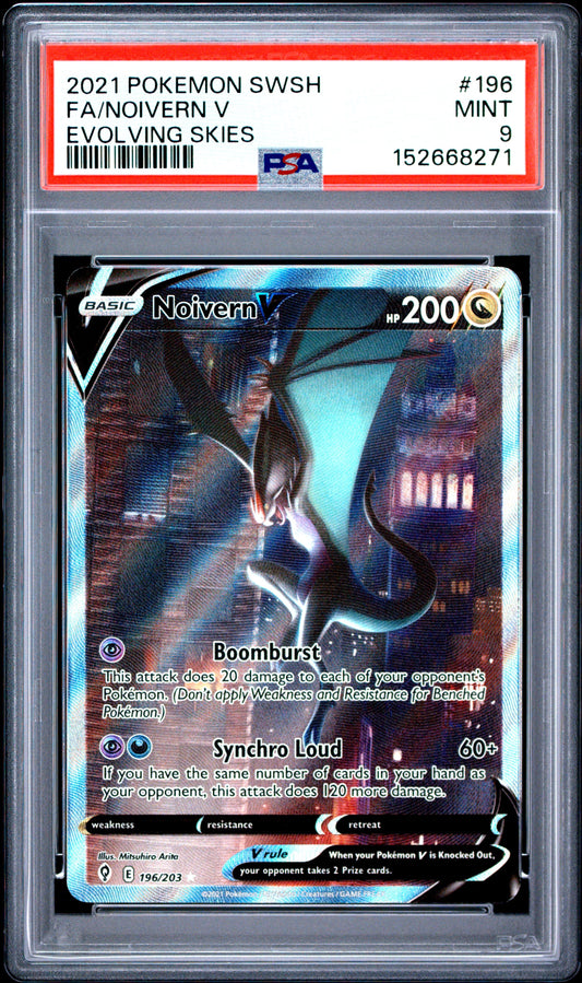 2021 Pokemon Sword & Shield Evolving Skies 196 Fa/Noivern V Evolving Skies - PSA 9
