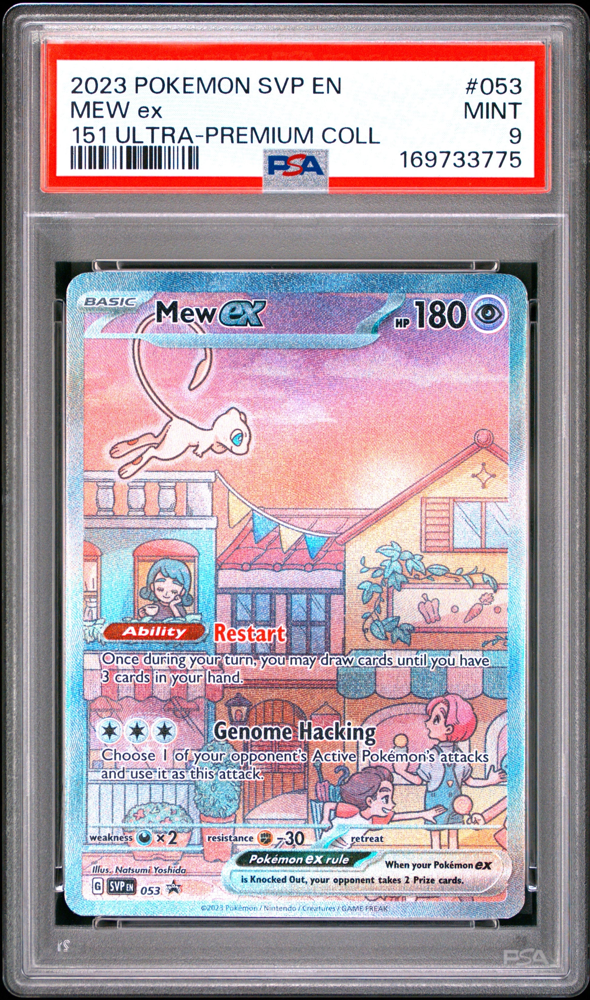 2023 Pokemon Svp En-Sv Black Star Promo 053 Mew Ex 151 Ultra-Premium Coll - PSA 9