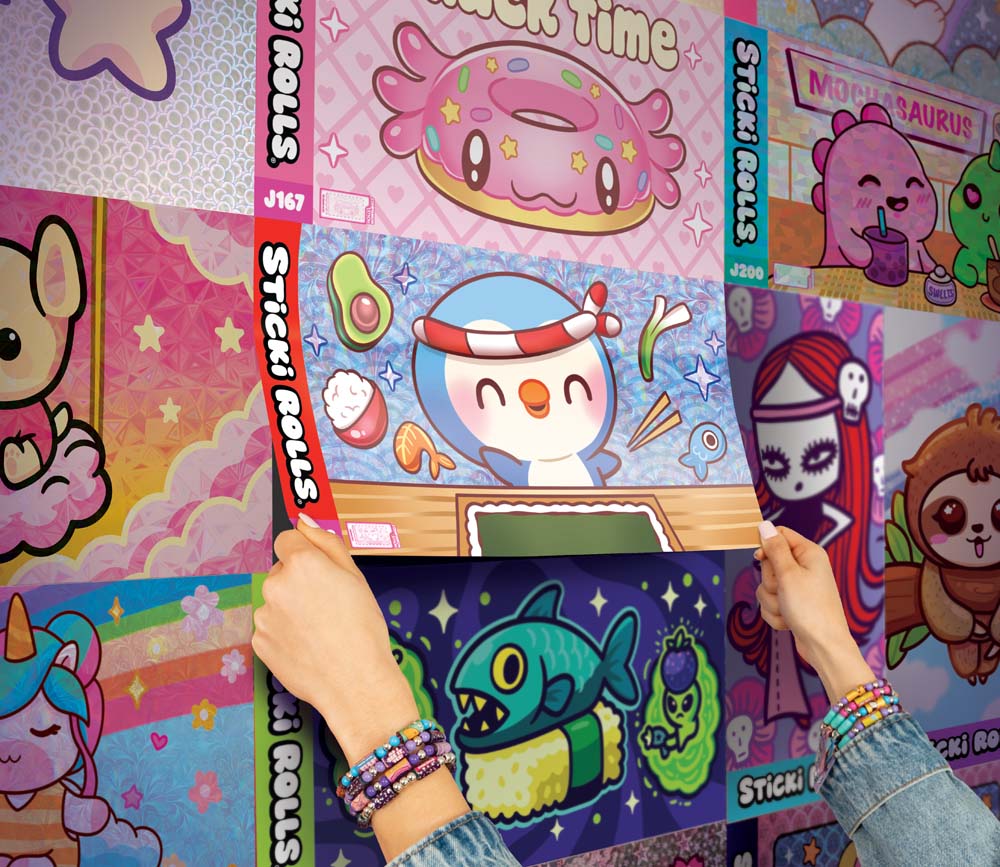 Sticki Rolls Jumbo Sticker Capsule Tube Series 3