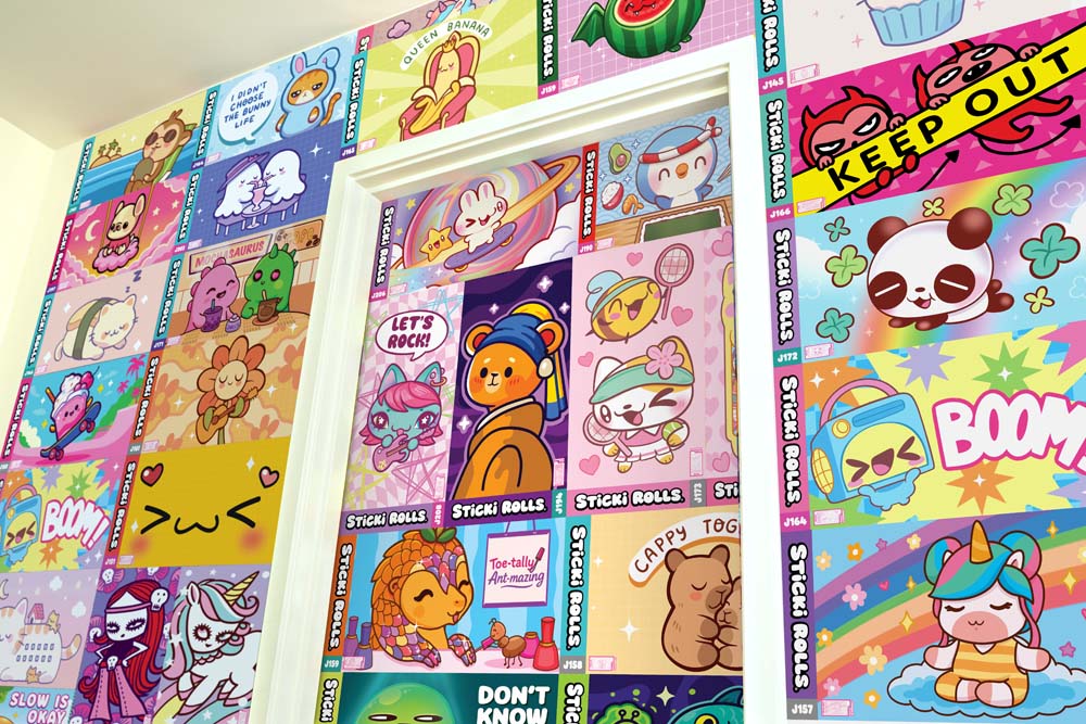 Sticki Rolls Jumbo Sticker Capsule Tube Series 3