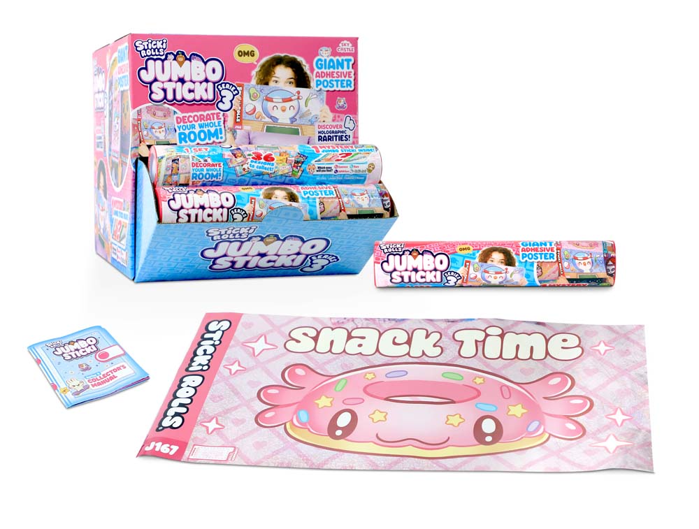 Sticki Rolls Jumbo Sticker Capsule Tube Series 3