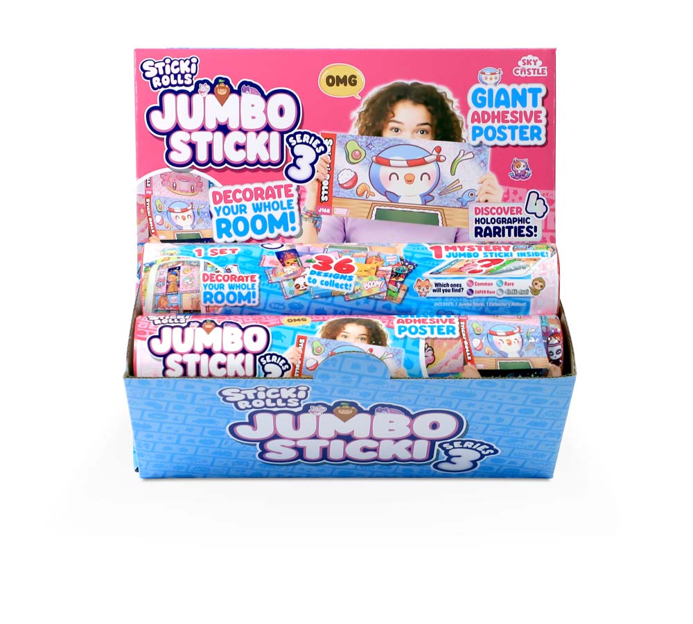 Sticki Rolls Jumbo Sticker Capsule Tube Series 3
