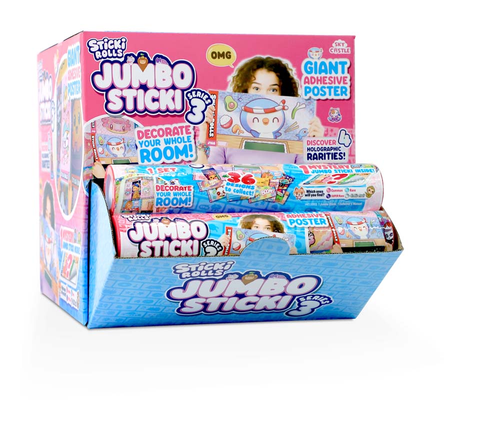 Sticki Rolls Jumbo Sticker Capsule Tube Series 3