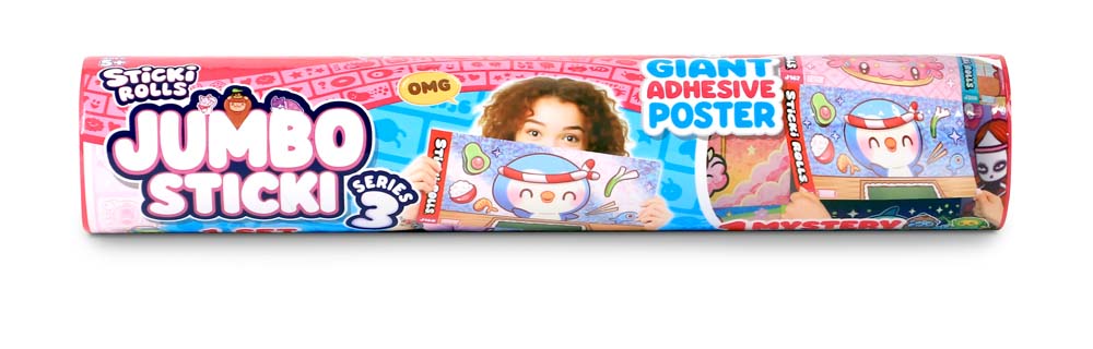 Sticki Rolls Jumbo Sticker Capsule Tube Series 3