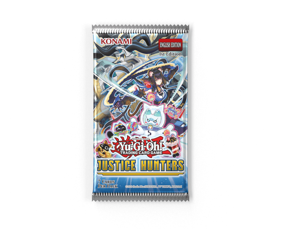 YuGiOh Justice Hunters - 7 x Card Booster