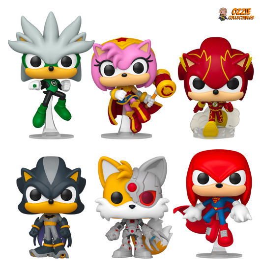 Justice League X Sonic the Hedgehog Bundle - 6 POP! Vinyls