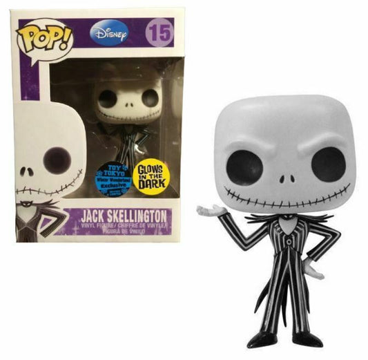 Disney - Jack Skellingtion Glow In The Dark Toy Tokyo Winter Wonderland Exclusive LE252 Piece Pop! Vinyl #15