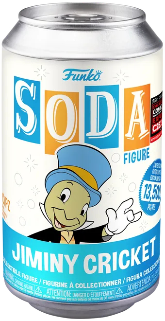 Pinocchio - Jiminy Cricket C2E2 2024 Chicago Comic Con Exclusive Vinyl Soda Figure