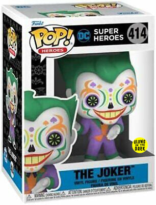 DC Comics - Joker Dia De Los DC Glow US Exclusive Pop! Vinyl #414