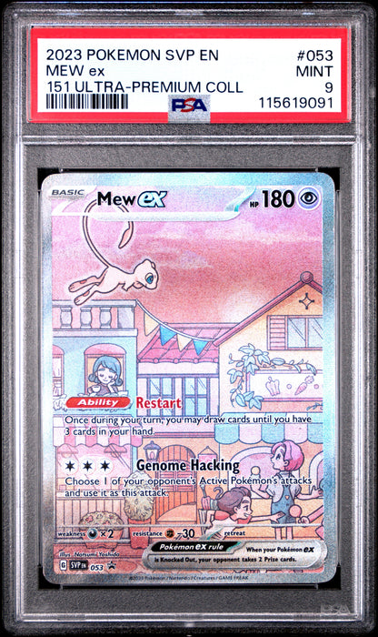 2023 Pokemon Svp En-Sv Black Star Promo 053 Mew Ex 151 Ultra-Premium Coll - PSA 9