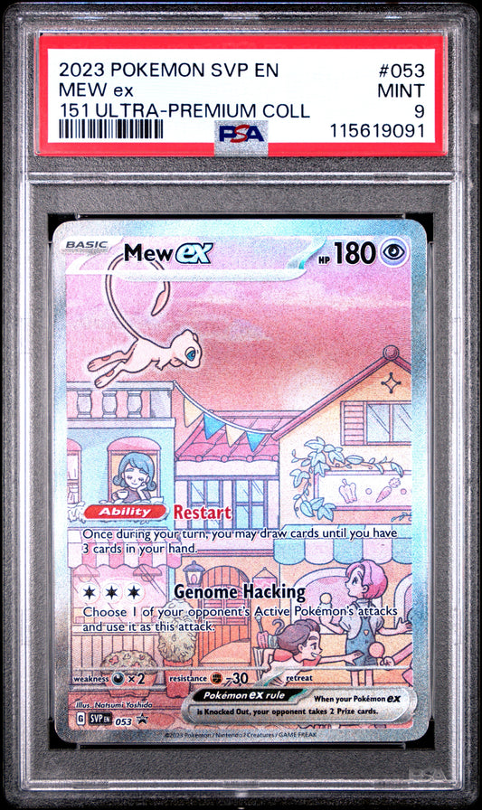 2023 Pokemon Svp En-Sv Black Star Promo 053 Mew Ex 151 Ultra-Premium Coll - PSA 9