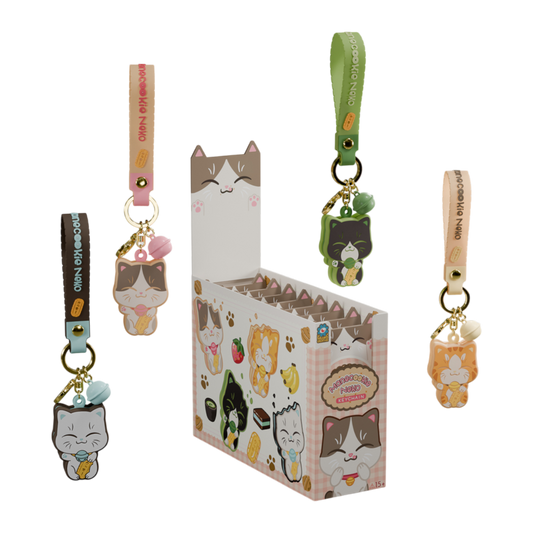 Kaleidos Creative - Manecookie Neko Keychain Blind Series 1 (Display of 8)