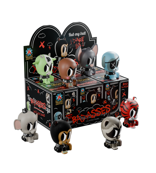 Kaleidos – Tiny Shiny Hiney Badasses Blind Box Assortment (Display of 6) (Series 2)