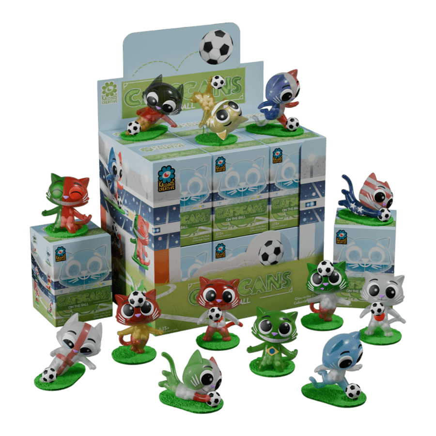Kaleidos - Cat Scans "On the Ball" Series 3 Blind Box Assortment (Display of 12)