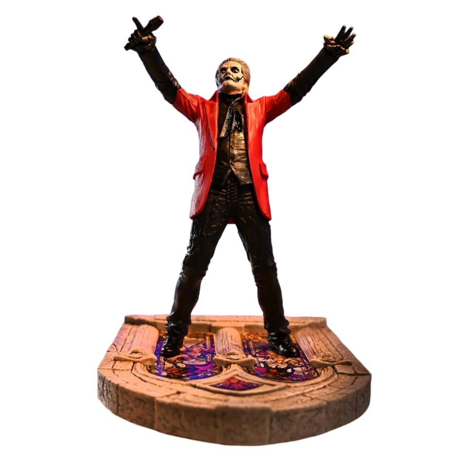 Ghost - Papa Emeritus 4 (Red Jacket) Rock Iconz Statue