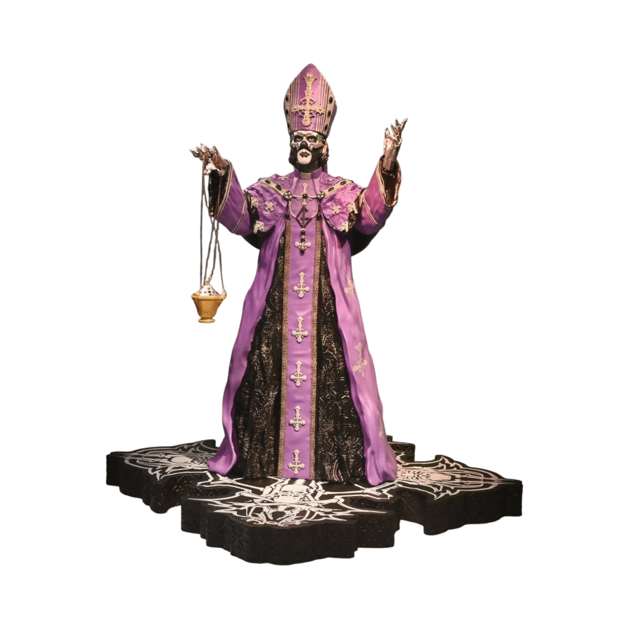 Ghost - Papa V Perpetua (Purple Robes) Rock Iconz Statue