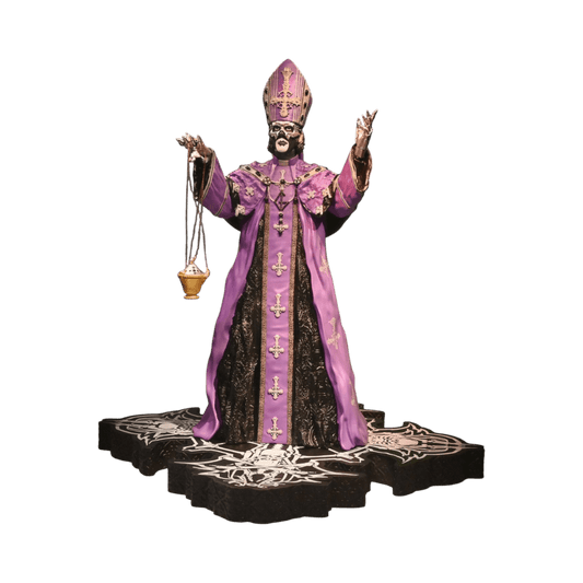 Ghost - Papa V Perpetua (Purple Robes) Rock Iconz Statue