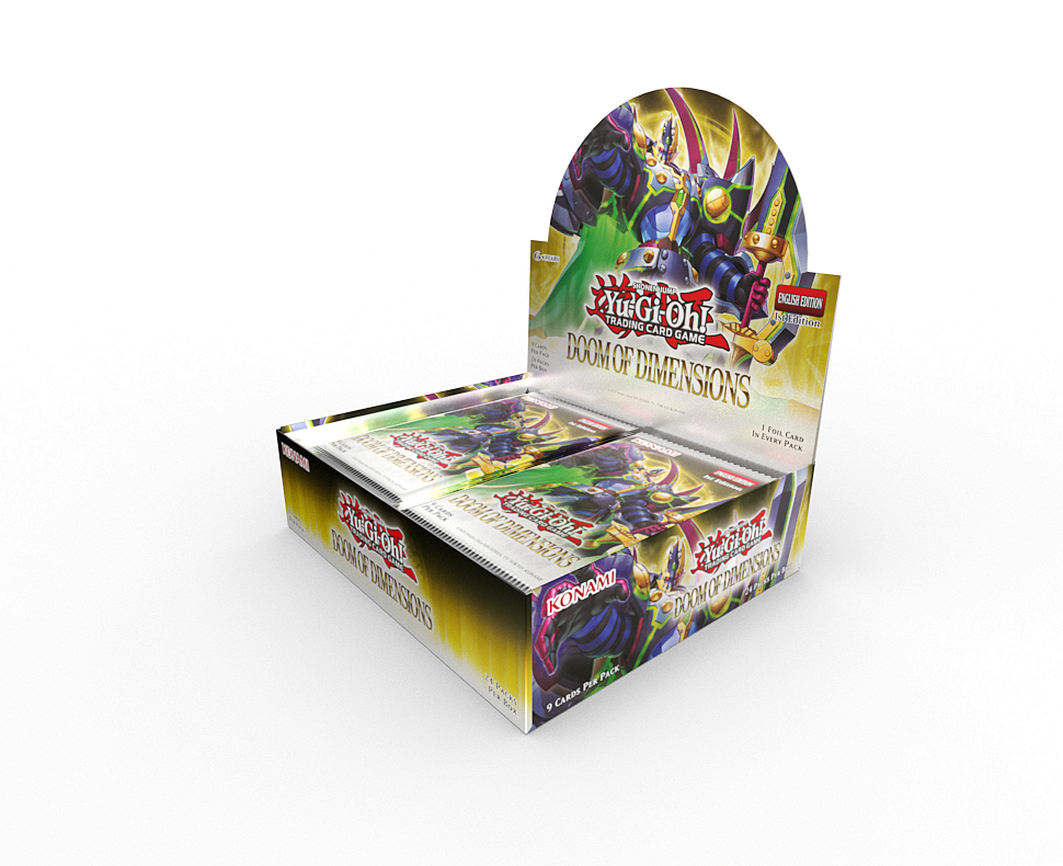 YuGiOh Doom Of Dimensions - 9 x Card Booster