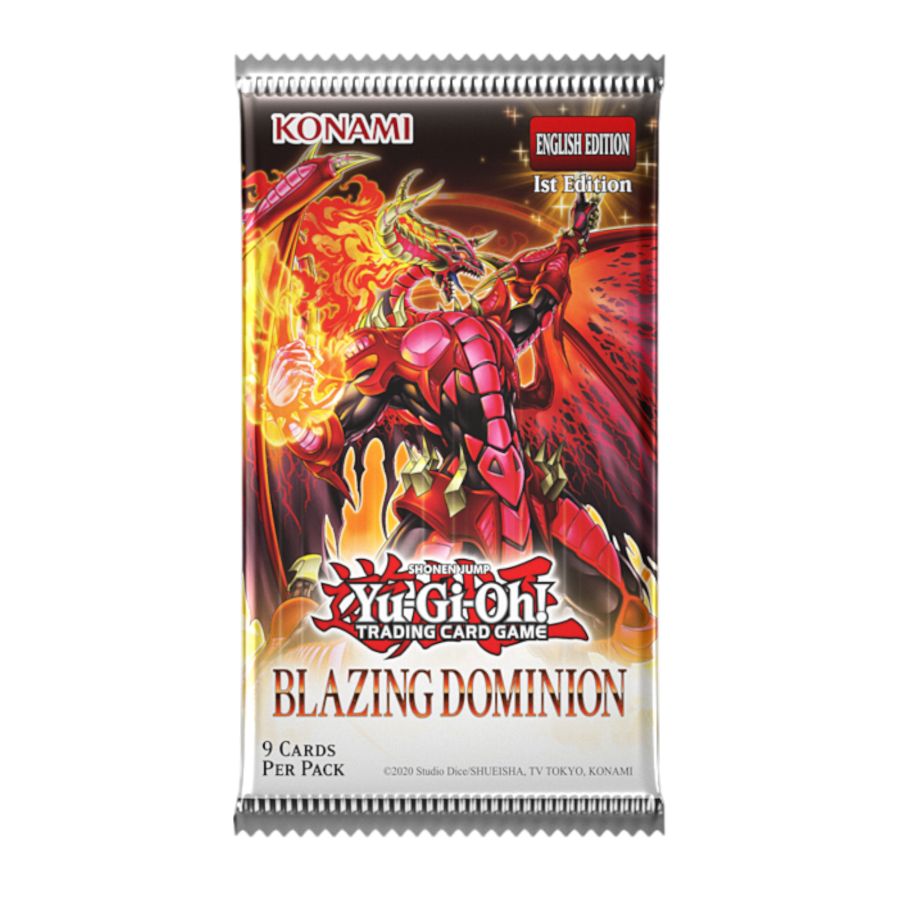 Yu-Gi-Oh - Blazing Dominion Booster Pack| Ozzie Collectables