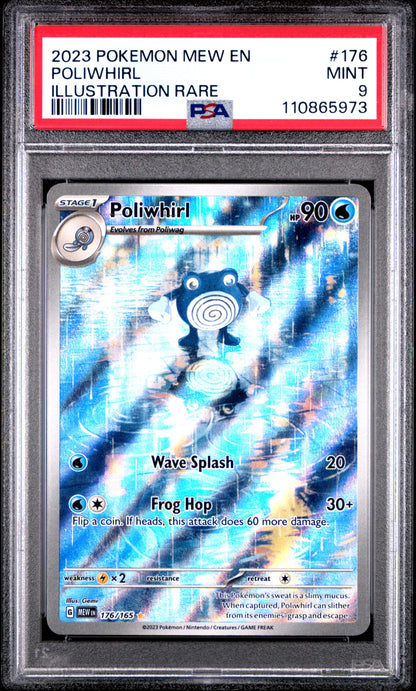 2023 Pokemon Mew En-151 176 Poliwhirl Illustration Rare - PSA 9