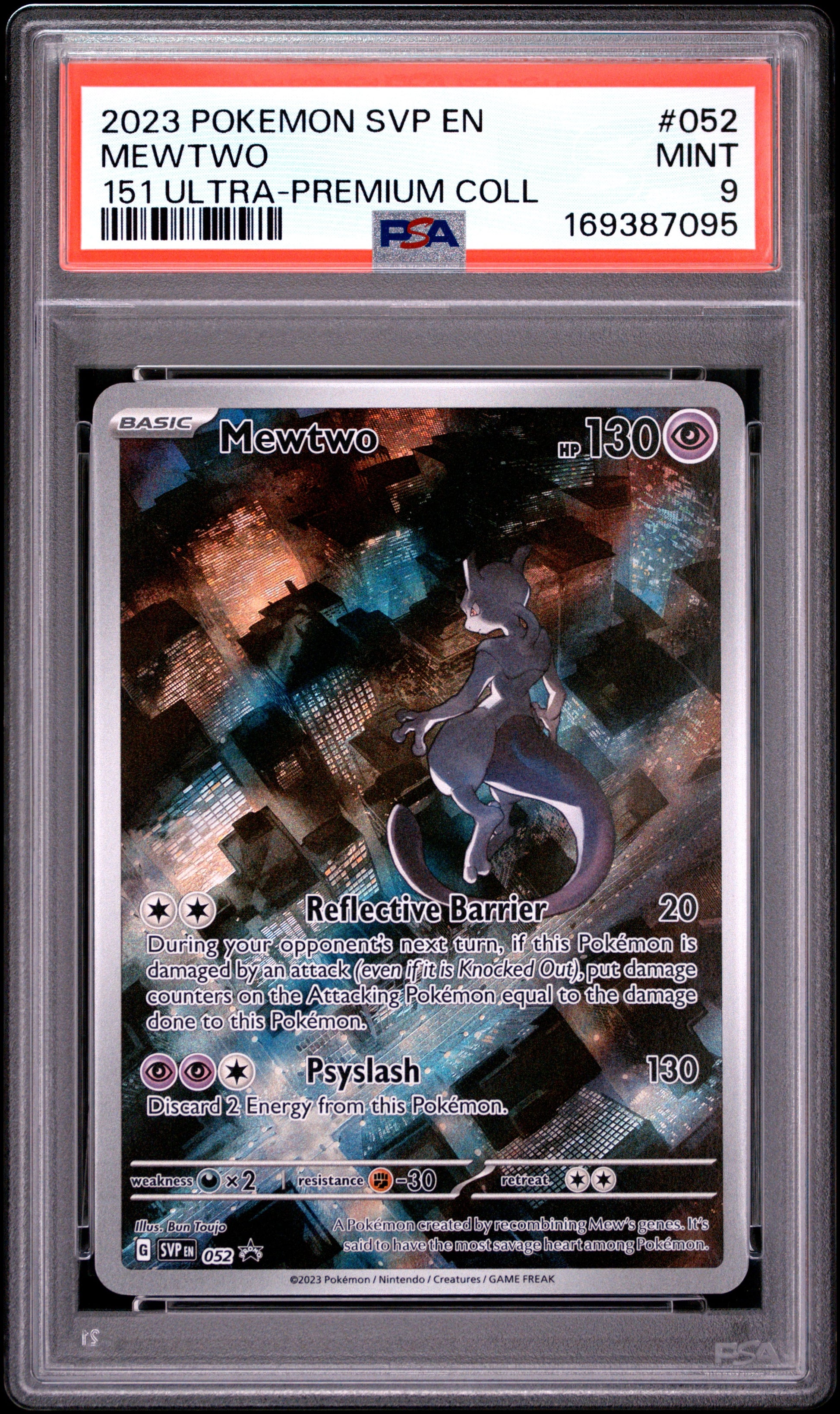 2023 Pokemon Svp En-Sv Black Star Promo 052 Mewtwo 151 Ultra-Premium Coll