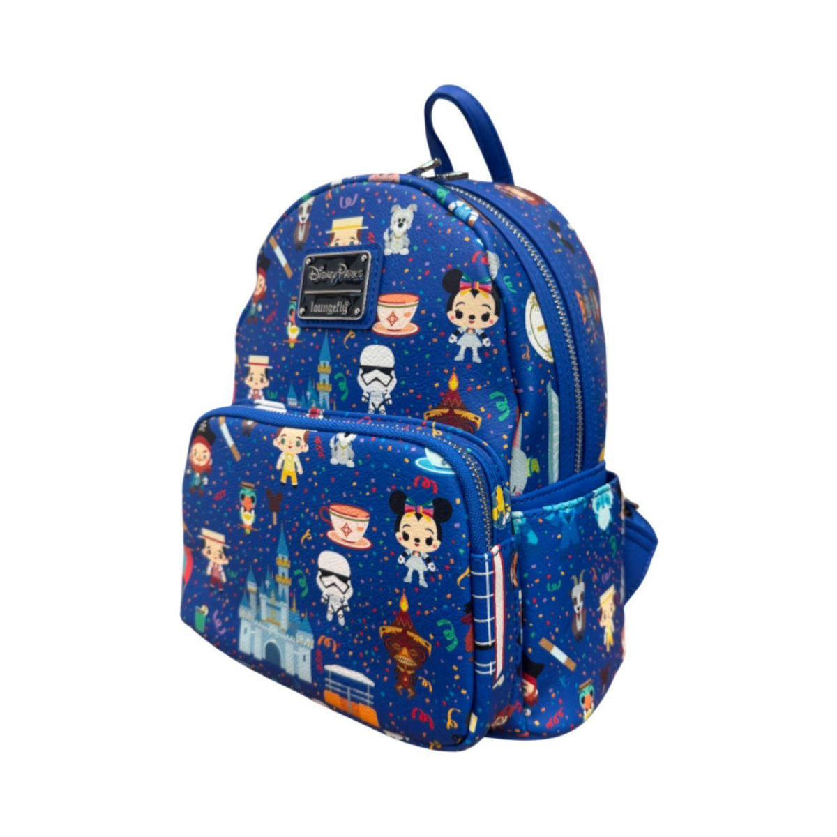 Disney - Chibi All-Over-Print Navy Blue Mini Backpack
