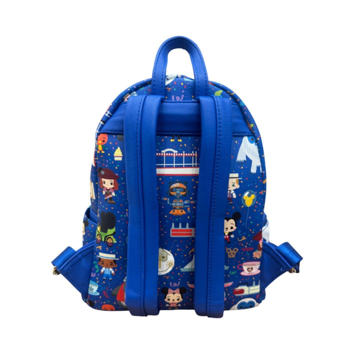 Disney - Chibi All-Over-Print Navy Blue Mini Backpack