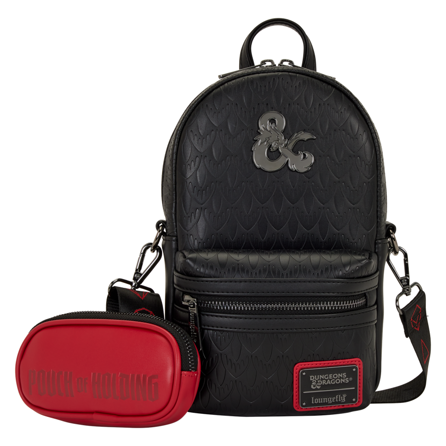 Dungeons & Dragons - Black & Red Sling Bag (with Coin Bag)