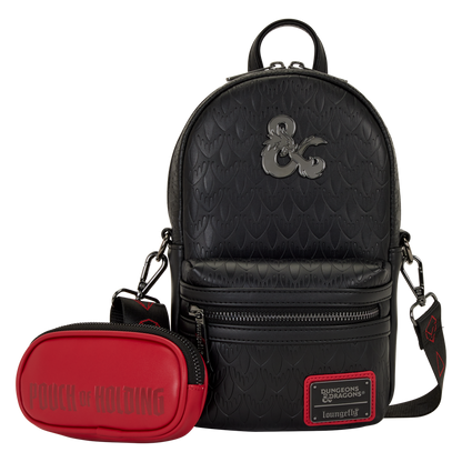 Dungeons & Dragons - Black & Red Sling Bag (with Coin Bag)