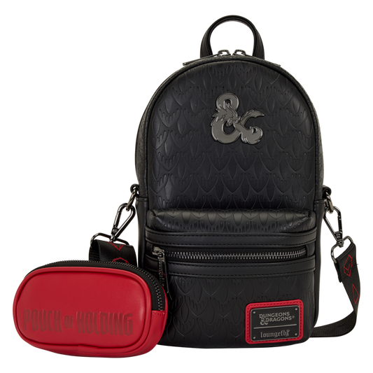 Dungeons & Dragons - Black & Red Sling Bag (with Coin Bag)