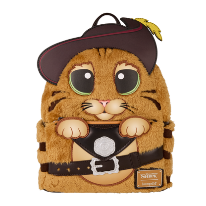 Shrek - Puss In Boots Cosplay Faux Fur Mini Backpack